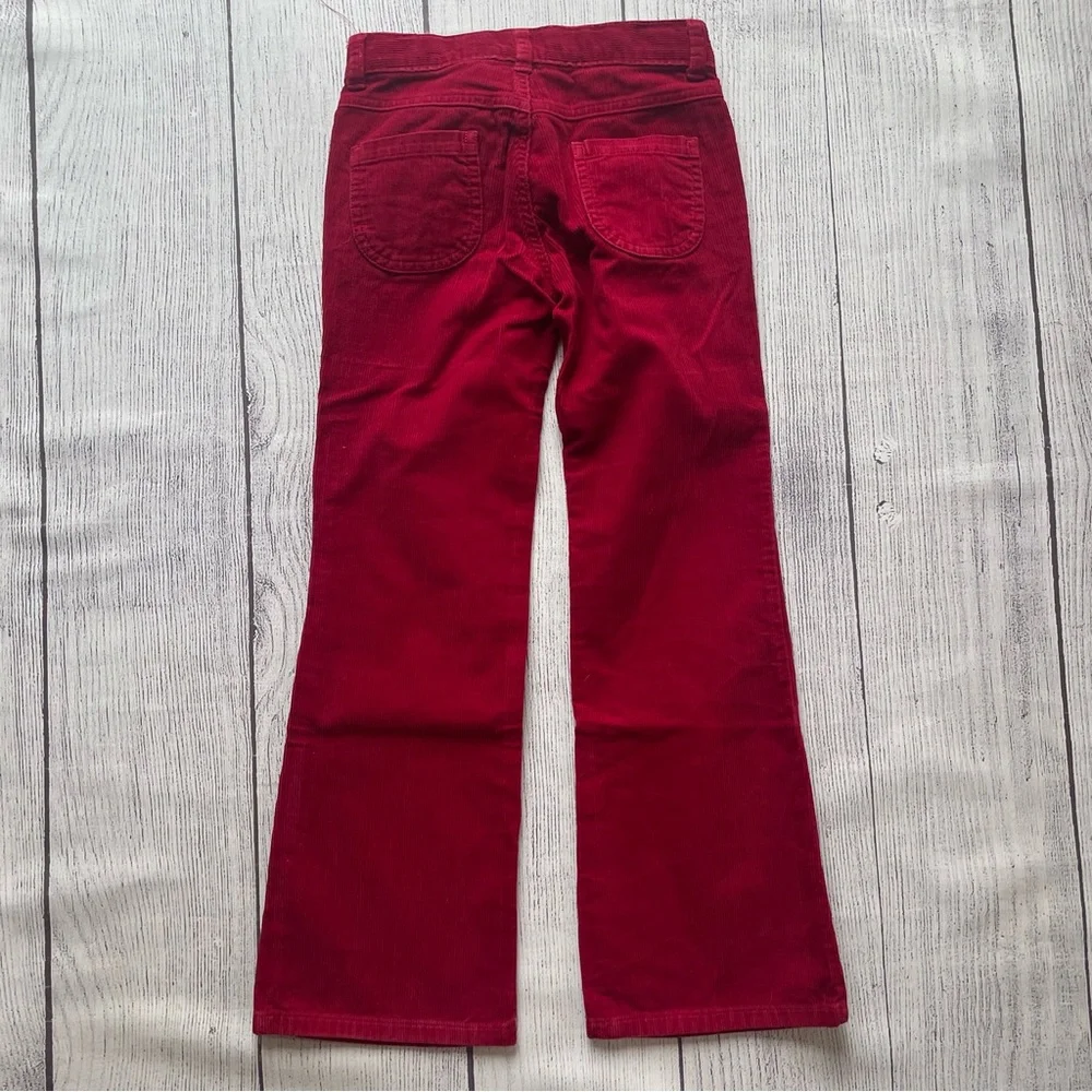 Gymboree Sweet Treats Red Gem Bow Corduroy Pants Size 8